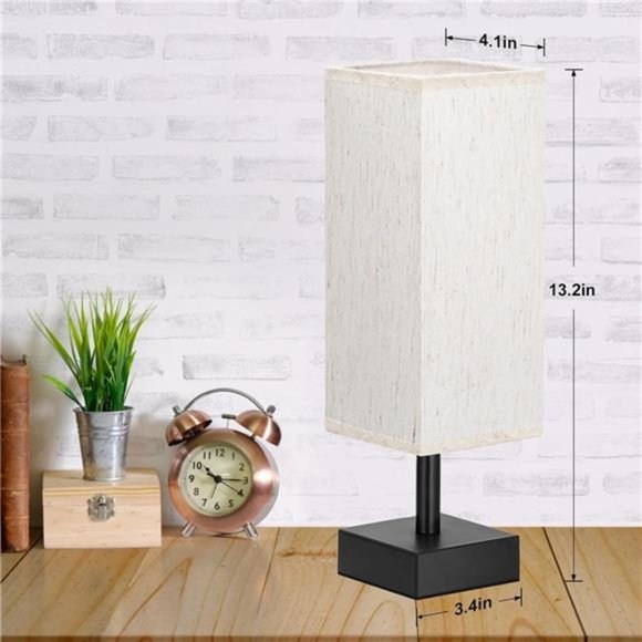 Small Table Lamp for Bedroom - Bedside Lamps for Nightstand, Minimalist Lamp - Picture 4 of 6